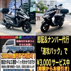 スズキバーグマン125 外装艶ピカ仕上げずみ♪内容充実のコスパ最強車両です♪の画像