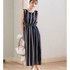 【fifth】マルチカラーストライプワンピースの画像