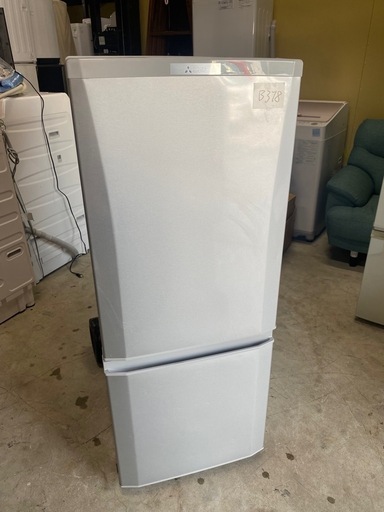 NO B378?福岡市内配送設置無料✨?三菱 146L 2ドア ノンフロン冷蔵庫 MR-P15Z-S シルバー
