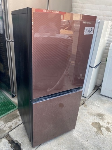 NO B383 ?福岡市内配送設置無料✨?HR-G13A-BR 冷蔵庫 ブラウン [134L /2ドア /右開きタイプ] 