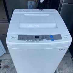 AQUA 洗濯機 4.5キロ AQW-S4MBK 2022年製