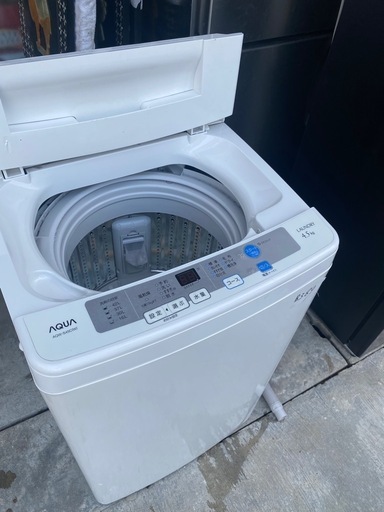 NO B384?福岡市内配送設置無料✨?AQUA アクア 簡易乾燥機能付き洗濯機 4.5kg AQW-S45C(W)