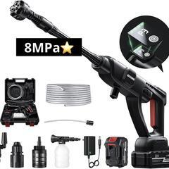 高圧洗浄機❣️コードレス 充電式 20000mAh 8MPa 洗...