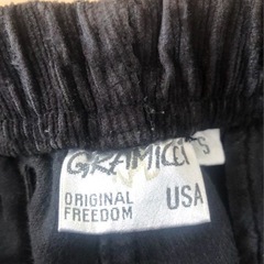 GRAMICCI コーデュロイパンツ USA製　ブラックの画像