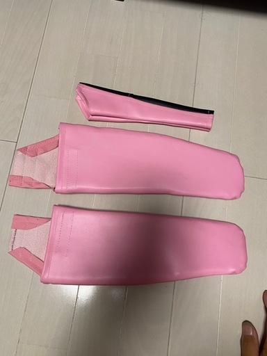 コペンバイザーカバーとサイドブレーキカバーキルティング合皮ピンク