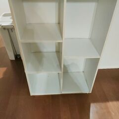 【汚れ多】カラーラック カラーボックス 白