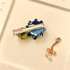 つまみ細工 和装髪飾りヘアクリップの画像