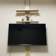 すぐに使える！42型テレビ＆収納付きテレビスタンドの画像