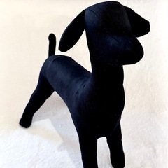 犬型トルソー　黒の画像