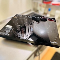 アイリスオーヤマ 3口卓上IH調理器 IHC-S313V（ブラック）2014年製の画像