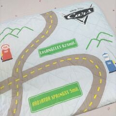 【訳あり】Disney ディズニー PIXAR ピクサー カーズ インテリアマット ラグ プレイマット 140×140cmの画像