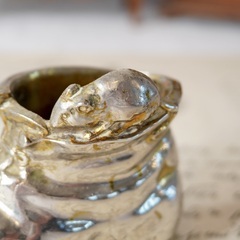 イギリス ヴィンテージ シルバープレート ペーパーウェイトの画像