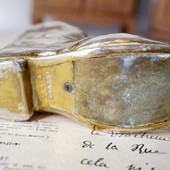 イギリス ヴィンテージ シルバープレート ペーパーウェイトの画像