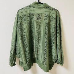 糸美コート 新品 タグ付き グリーン 緑 羽織 アウター 和装 和服の画像
