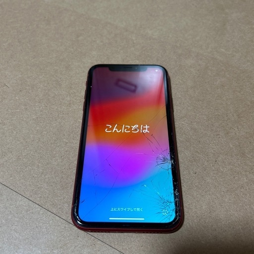 iPhoneXR【画面割れあり】 (てきぱき) 三河豊田の携帯電話
