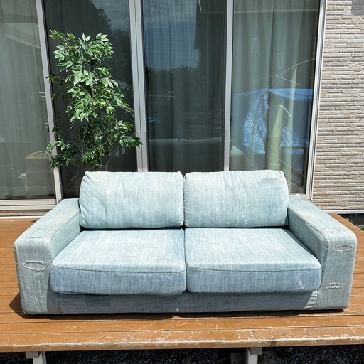 ジャーナルスタンダード　2がけソファ デニム生地