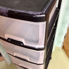 収納ボックス　5段 引き出し　棚の画像