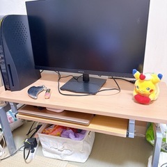 【受渡予定者決定済】ロータイプPCデスク