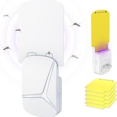 コバエ取り 粘着捕虫器 UV光源誘引式 LED 蚊取り器ライト ...