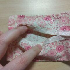 ポケットティッシュケース　ピンク　花の画像