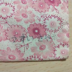 ポケットティッシュケース　ピンク　花の画像