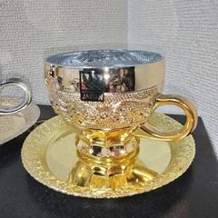 未使用 金銀METALLIC タンブラー５個と未使用メタリックマグカップ２個の画像