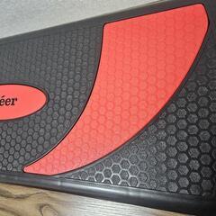 crer 踏み台昇降 ステップ台 防音マット付 選べる高さ 2段 3段 4段 トレーニング レッドの画像