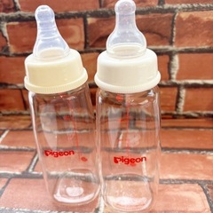 【4点セット販売】Pigeon NUK 哺乳瓶 ガラス製の画像