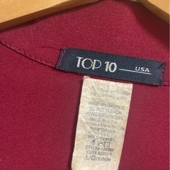 TOP10 USA ジャケット LL レッド レディースの画像