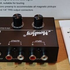 Moukey フォノプリアンプ ヘッドフォンアンプ 説明書付 MPAMP1 美品の画像