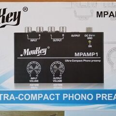 Moukey フォノプリアンプ ヘッドフォンアンプ 説明書付 MPAMP1 美品の画像