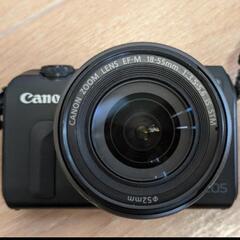 】キヤノン Canon EOS M 18-55 IS STM レンズキット ブラック 付属品ありの画像