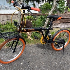 SIAFEI 20" 折りたたみ自転車 ブラック/オレンジ