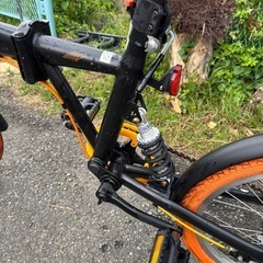 SIAFEI 20" 折りたたみ自転車 ブラック/オレンジの画像