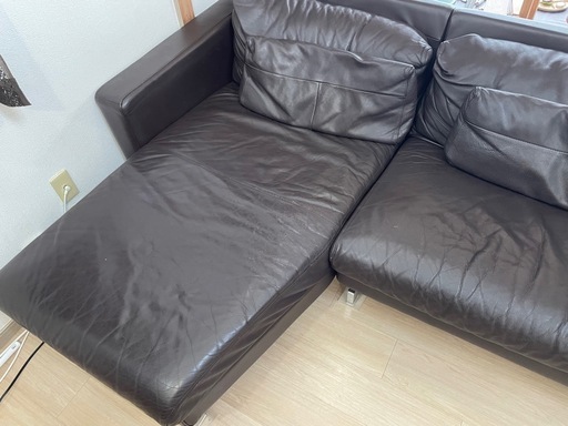 本革カウチソファー