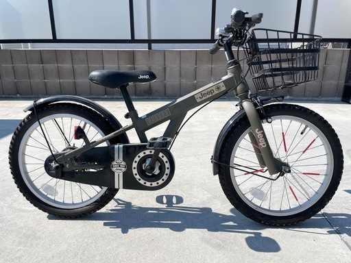 Jeep 18インチ 幼児用自転車 オリーブグリーン (あさひ屋