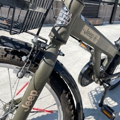 Jeep 18インチ 幼児用自転車 オリーブグリーン
の画像