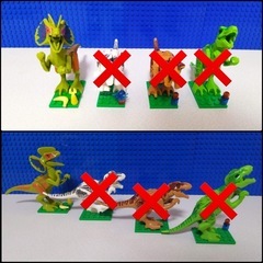 新品LEGOレゴ互換品恐竜9点セットの画像