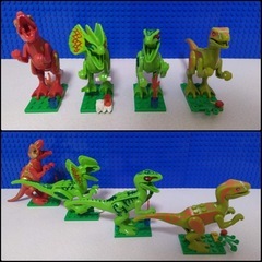 新品LEGOレゴ互換品恐竜9点セットの画像