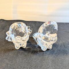 【決まりました】不二家　ぺこちゃんポコちゃんガラスフィギュアの画像
