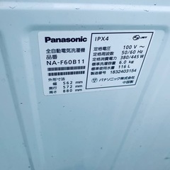 ④✅Panasonic電気洗濯機✅ ✅NA-F60B11✅の画像