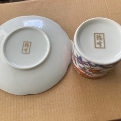 古伊万里コーヒーセット未使用の画像