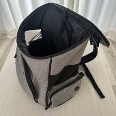ペットリュック　ペットキャリー　グレーの画像