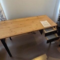 IKEA オシャレテーブル/天然ウッド