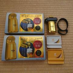 ☆美品・未使用☆プレミアムモルツ神泡サーバー2個&エビス箸置き付...