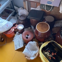 漬物用　カメ　ビン　の画像