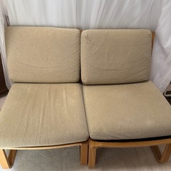 【受け渡し決定】無印良品リビングでもダイニングでもつかえるソファ...