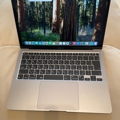 Apple MacBookAir M1 2020モデル 13インチ スペースグレイ メモリ８G SSD256GB A2337の画像