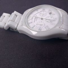 新品で購入...まあまあ美品🔶アルマーニEMPORIO ARMANI エンポリオ アルマーニ CERAMICA セラミック ！ホワイト！中古品の画像