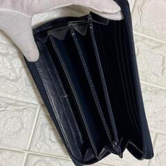 EDWIN エドウィン 長財布 メンズ 紺 ラウンドファスナー B225 学生の画像
